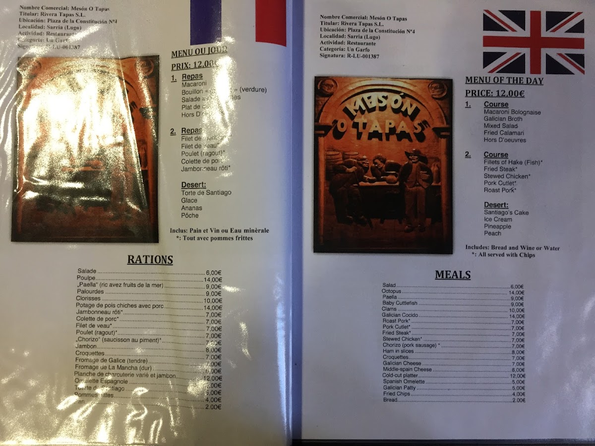 Menu Restaurante O Tapas-5