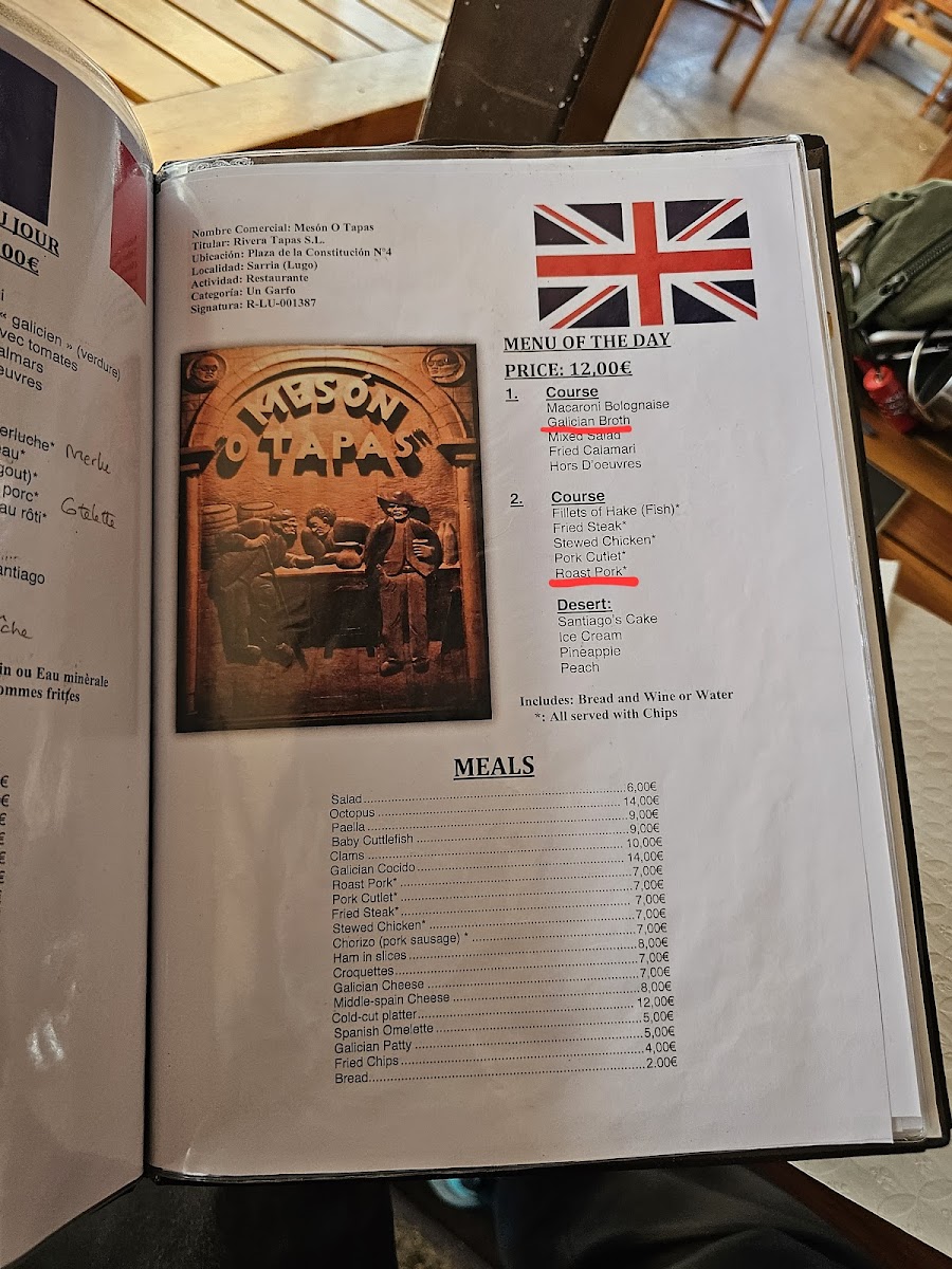 Menu Restaurante O Tapas-9